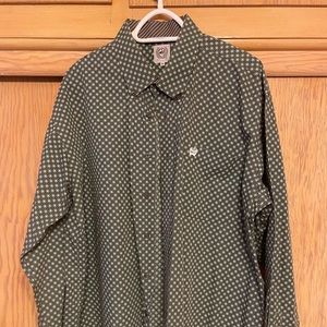 Cinch button up XL